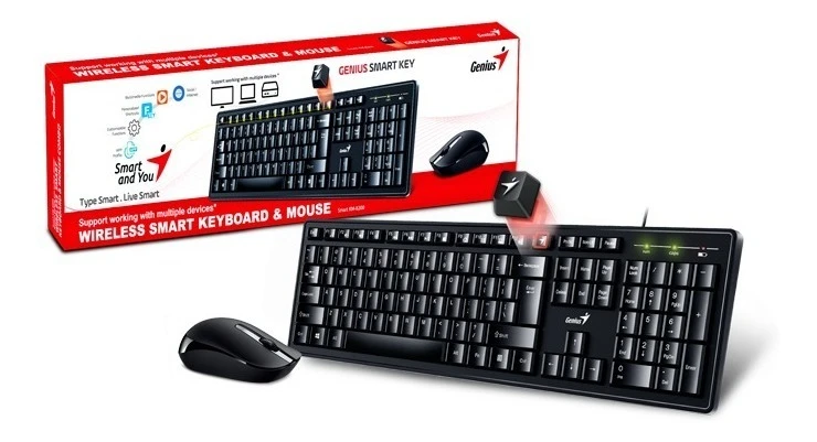 TECLADO Y MOUSE INALAMBRICO GENIUS KB-8200
